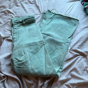 Green Zara Marine Pants